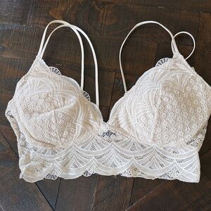 Auden Lace Bralette in Ivory White